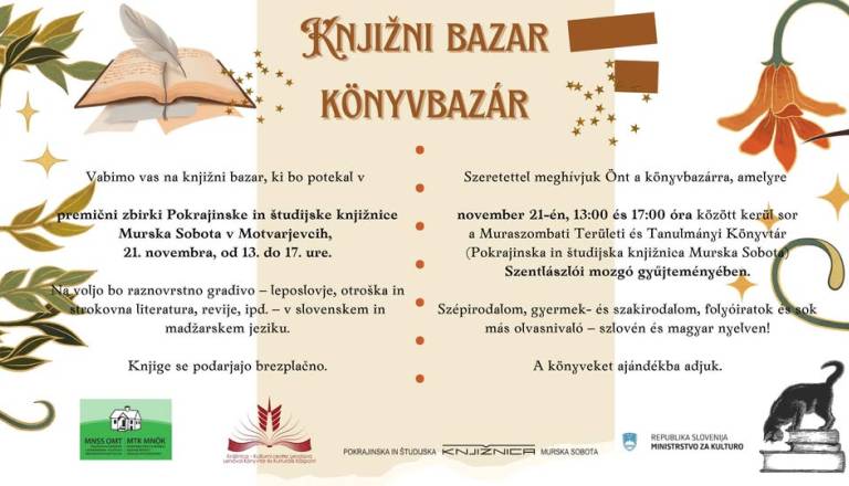 Knjižni bazar/Könyvbazár