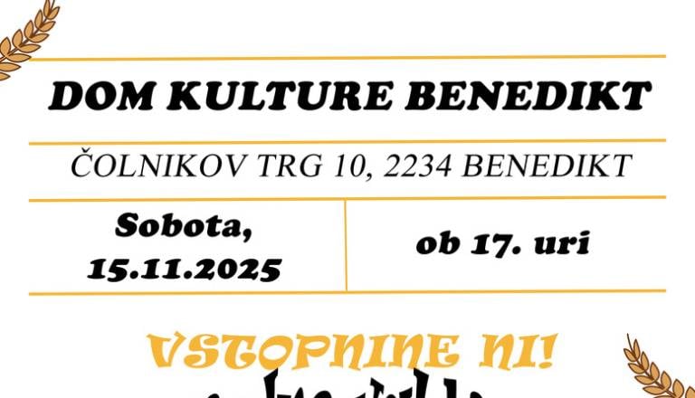 Veselje na vasi - tradicionalni koncert pevcev ljudskih pesmi Žitni klas