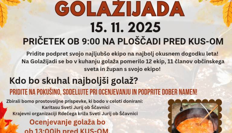 1. OBČINSKA DOBRODELNA GOLAŽIJADA