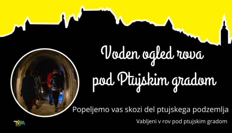 Voden ogled rovov pod ptujskim gradom