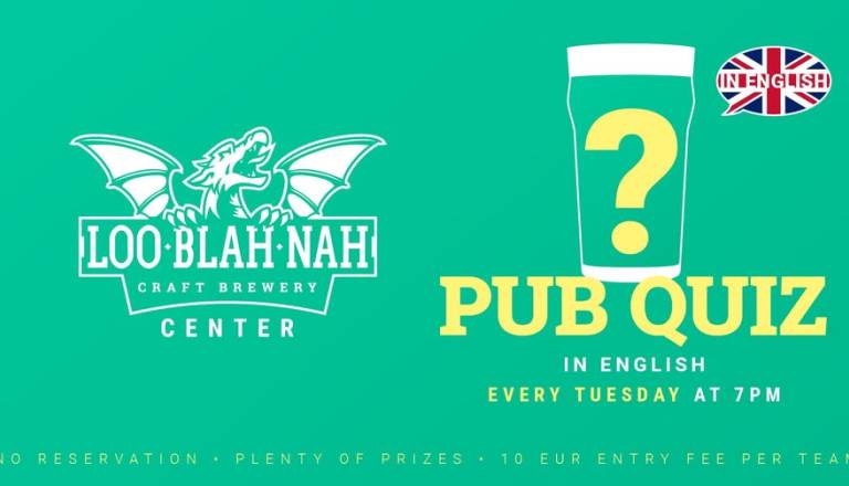 Pub Quiz in ENGLISH - every Tuesday at 7 PM