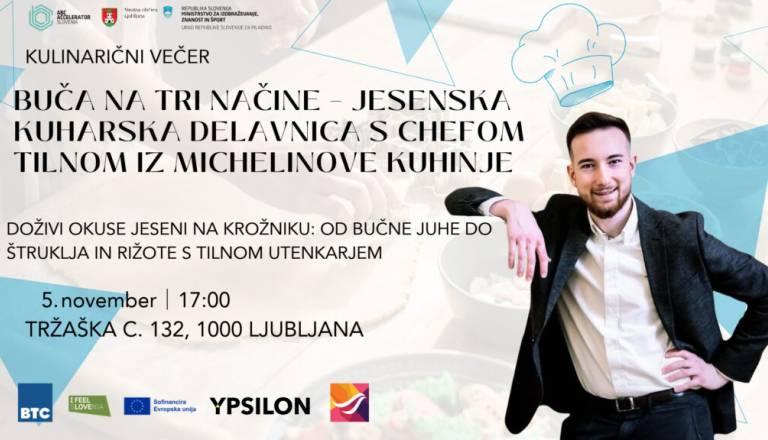 Buča na tri načine - jesenska kuharska delavnica s chefom Tilnom iz Michelinove kuhinje