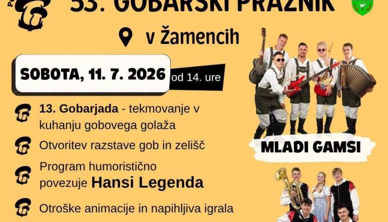 53. GOBARSKI PRAZNIK v Žamencih: Ansambel Odlom in MLADI GAMSI