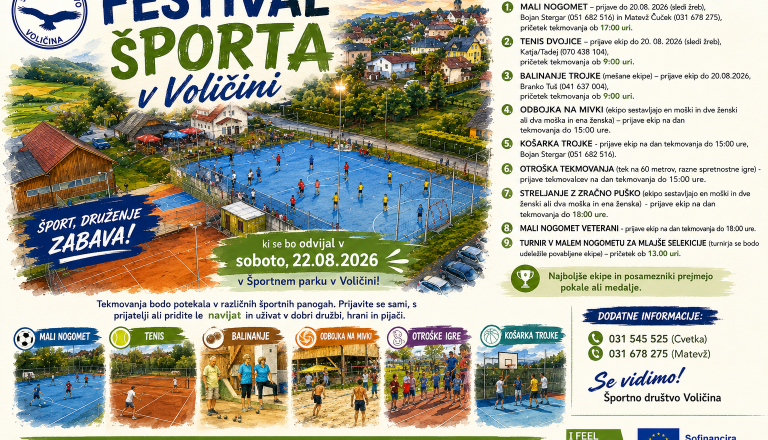 FESTIVAL ŠPORTA V VOLIČINI