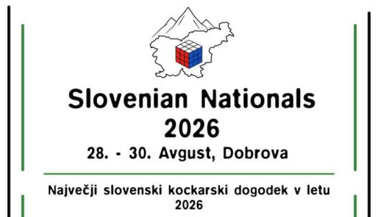 Slovenian Nationals 2026: Slovensko državno prvenstvo v reševanju Rubikove kocke