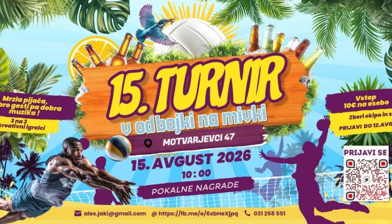 15. Turnir v odbojki na mivki