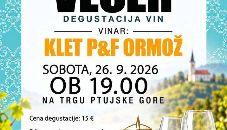 VINSKI VEČER z vinarjem KLT P&F ORMOŽ