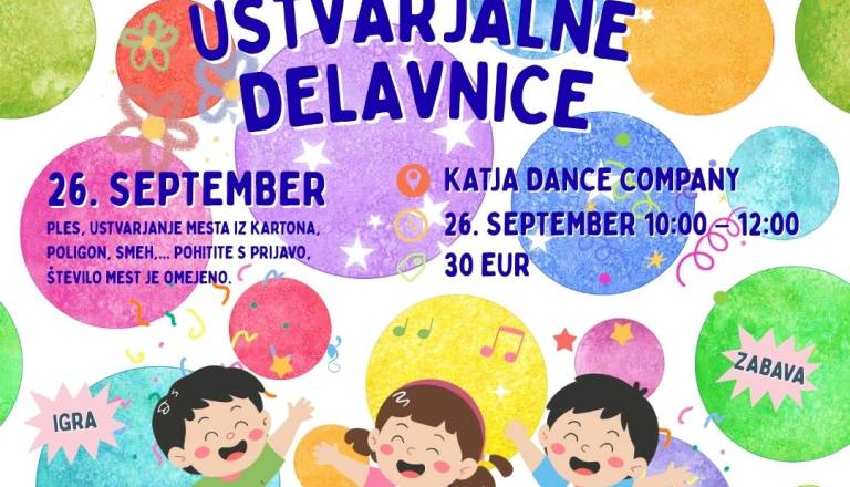 Gibalno - plesne ustvarjalne delavnice za otroke