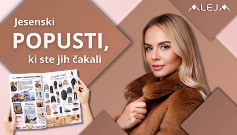 ALEJINA jesenska moda, ekskluzivne ugodnosti in počitniško dogajanje 