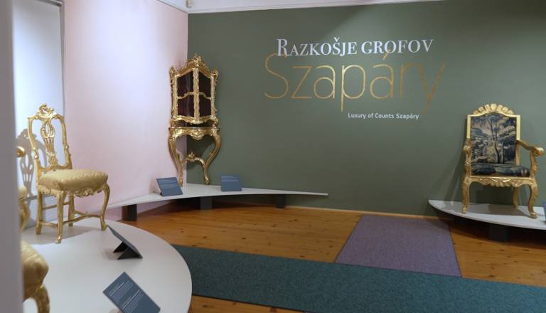 FOTO in VIDEO: Razkošje grofov Szapáry ob jubileju Pomurskega muzeja: »Moramo si nekaj privoščiti«