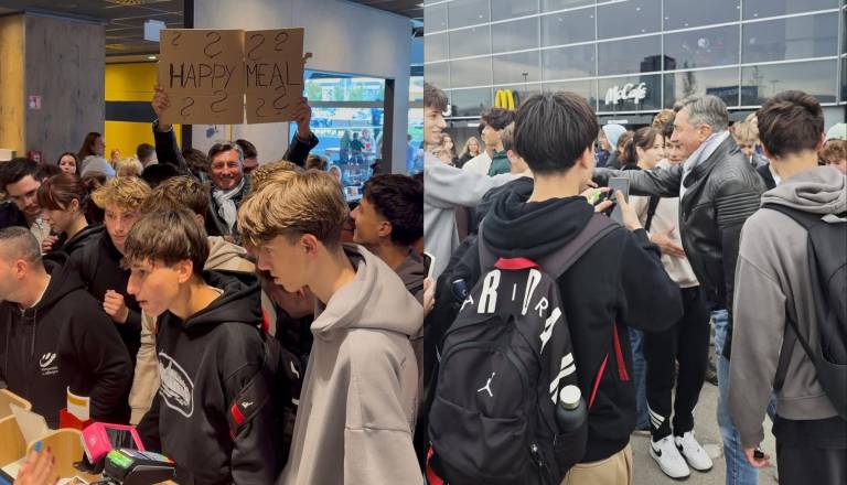'Kompletna štala' v McDonald’su: Pahor izpolnil prošnjo 13-letniku iz Maribora