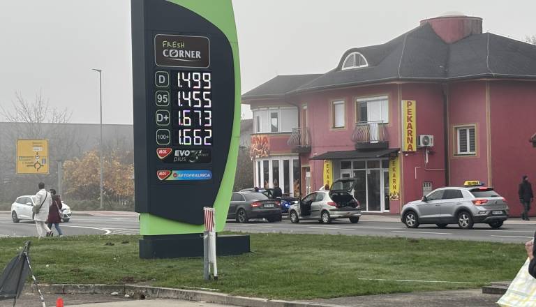 Počilo pri trgovini Lidl v Murski Soboti