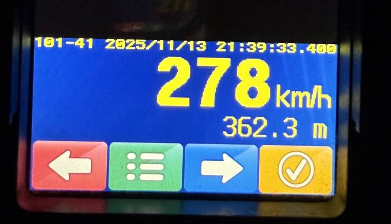 Na gorenjski avtocesti vozil 278 kilometrov na uro