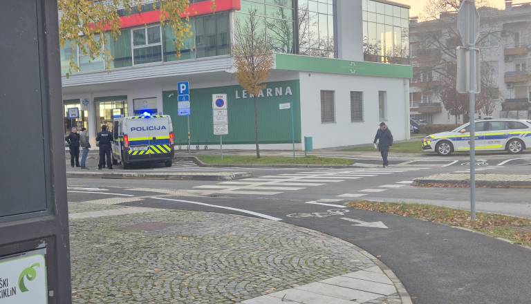 Policijska intervencija v središču Murske Sobote