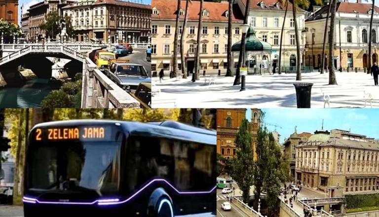 Ljubljančani si svoje mesto preoblikujejo kar s pomočjo AI: Kongresni trg s palmam in drugi domišljijski preobrati