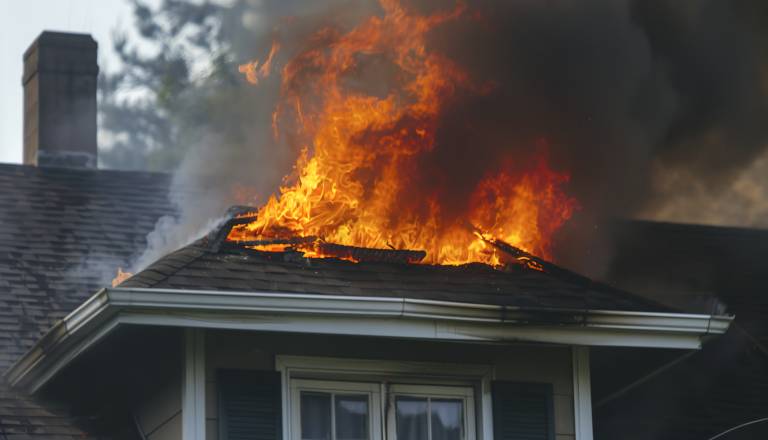Podstrešje stanovanjske stavbe je bilo v plamenih: eno oseba je umrla