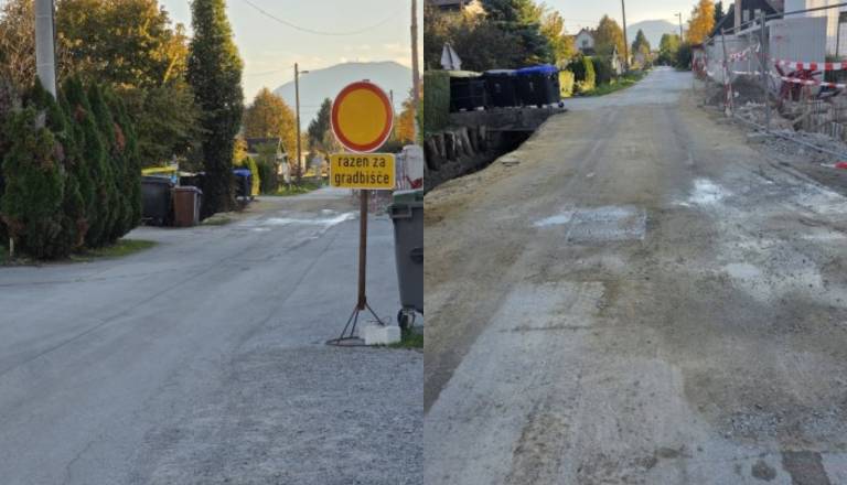 Zapora podaljšana, ulica pa neurejena – prebivalci obupani