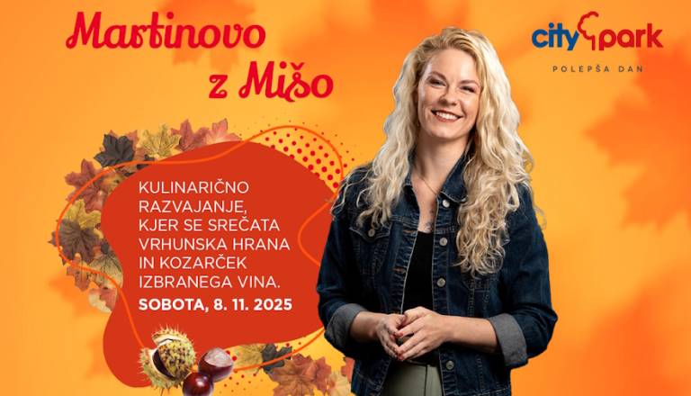 To soboto v Cityparku okusite martinove dobrote z zmagovalko Masterchefa Mišo Koplovo