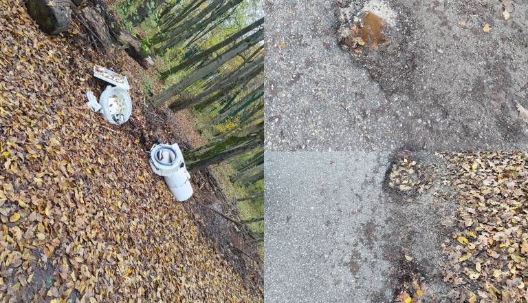 FOTO: Bralka o nevarni poti proti Tomačevemu: Katastrofa, luknja pri luknji, cesta se kar tanjša