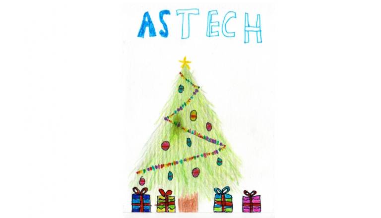 Že 20 let otroške domišljije na prazničnih voščilnicah družbe ASTECH