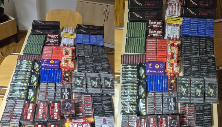 V Pomurju mladoletniku zasegli več kot tisoč petard