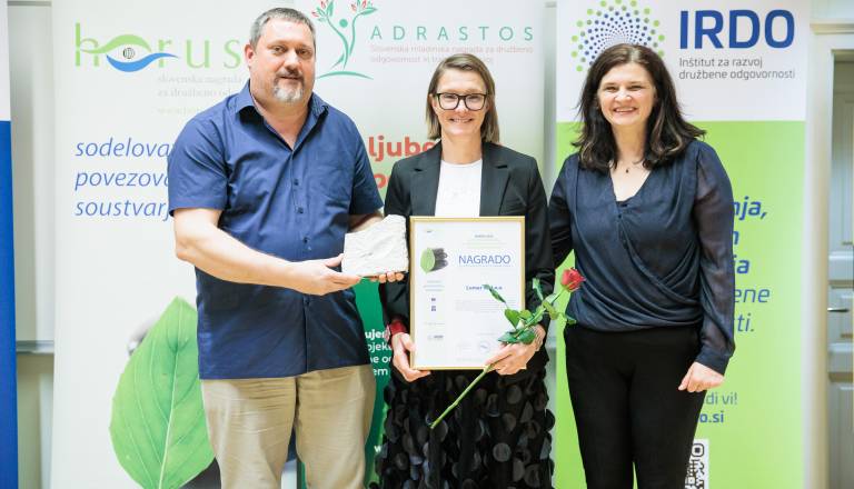 Lumar že tretjič prejel nagrado HORUS za strateško družbeno odgovornost