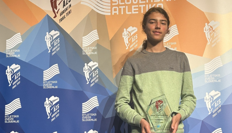 Prekmurec najboljši gorski tekač med starejšimi dečki v letošnji sezoni