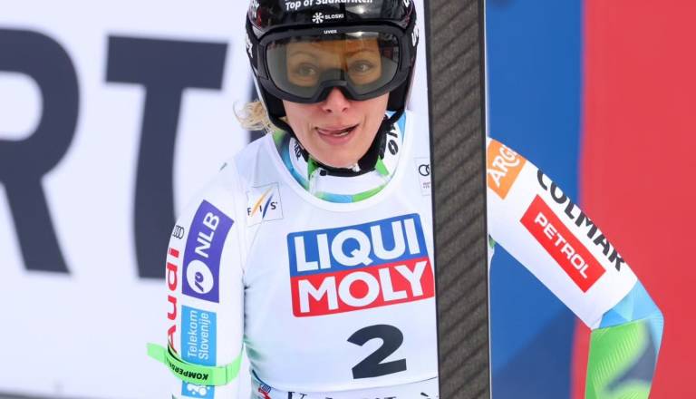 Manj kot sekunda do zmage: Ilka Štuhec blizu vrha v Val d’Iseru