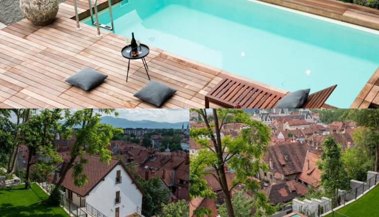 Skoraj tri milijone za mir v centru Ljubljane: Tista vila z bazenom pod gradom išče novega lastnika