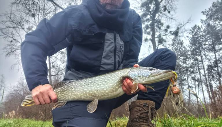 FOTO: Saj ni res, pa je! Mariborčan ujel ščuko na glavo Barbie punčke