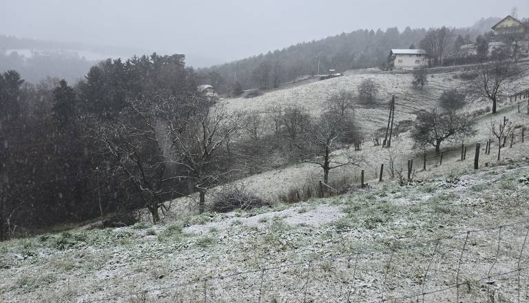 Padavine prehajajo v sneg