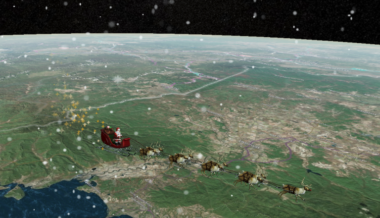 VIDEO: Božiček že na poti po svetu. Preverite, ke se nahaja trenutno