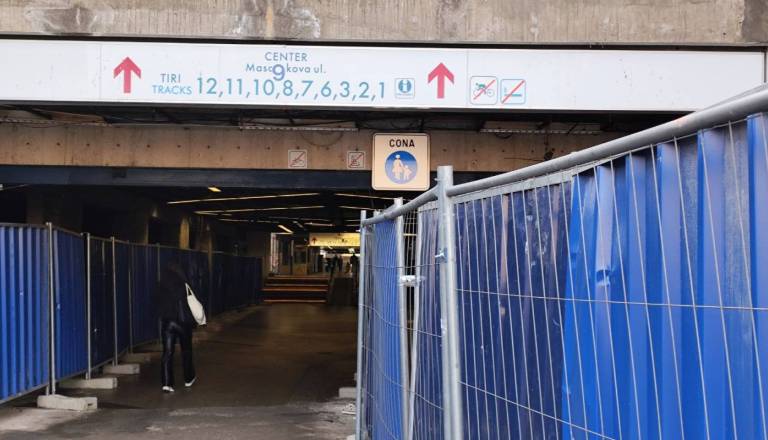 Stari podhod na železniški postaji Ljubljana ne bo več v uporabi