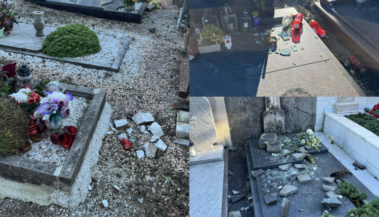 Božič na pokopališču: Razdejali in okradli več kot sto grobov