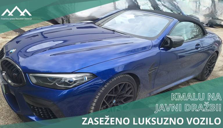 Finančna uprava zasegla luksuzni BMW: 