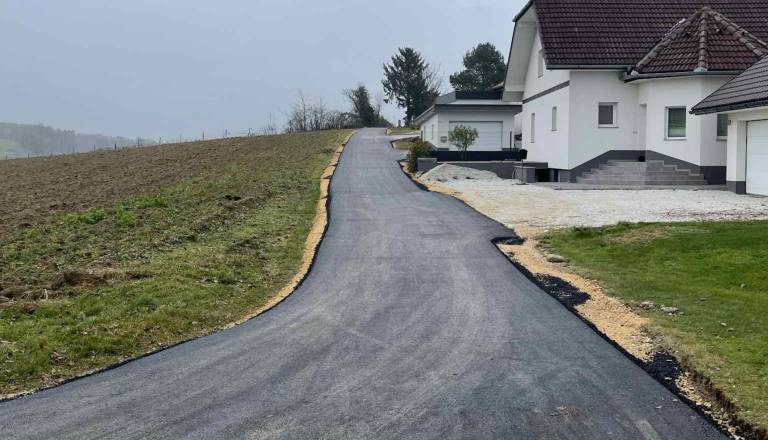 V Krčevini pri Vurbergu zaključili asfaltiranje javne poti