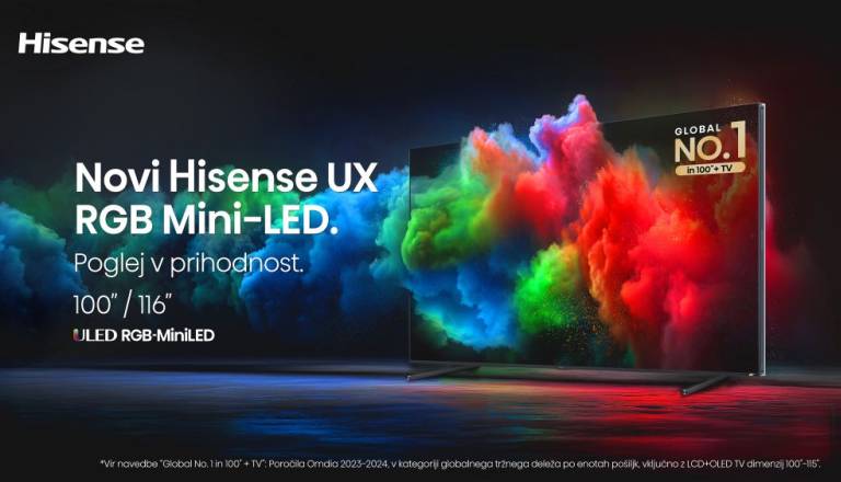 Hisense piše zgodovino z največjim RGB MiniLED televizorjem — vizualna izkušnja brez primere