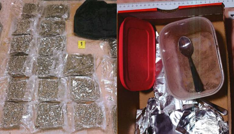 FOTO: Velik zaseg ljubljanskih policistov, odkrili kokain in heroin