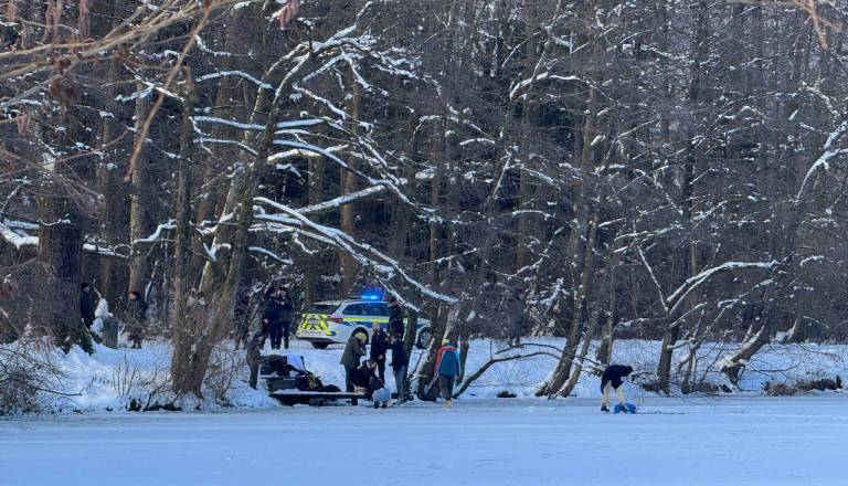 (Ne)varne zimske radosti: Led je pod drsalcema udrl in končala sta v ledeni vodi