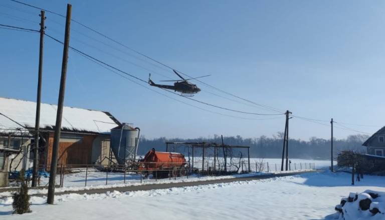 Drama v Murski Soboti: Zaradi suma zastrupitve z ogljikovim monoksidom posredoval helikopter