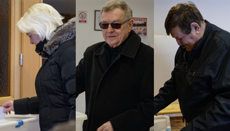 FOTO: Vsi trije kandidati za župana Gornjih Petrovcev že glasovali