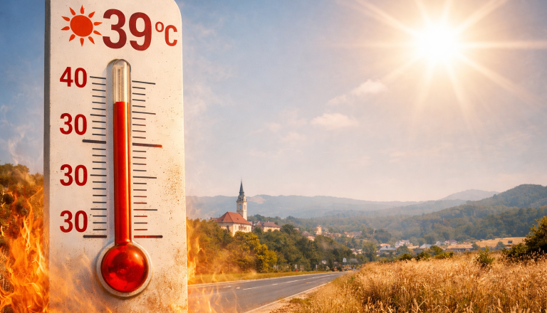Najbolj vroč dan leta 2025 v Sloveniji v Črnomlju, zakaj je vročina na Dolenjskem tako intenzivna?