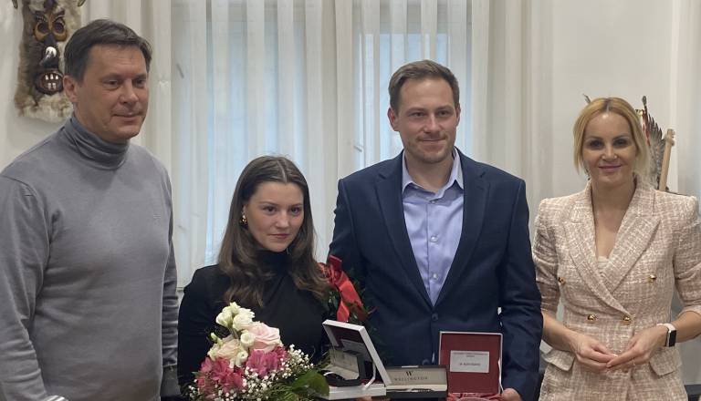 FOTO: Županja sprejela najboljša študenta v ptujski občini