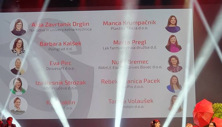 Pomgrad ponosen na nominacijo Barbare Kalšek za Inženirko leta
