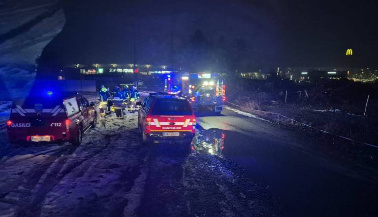 Požar na Engelsovi ulici v Mariboru