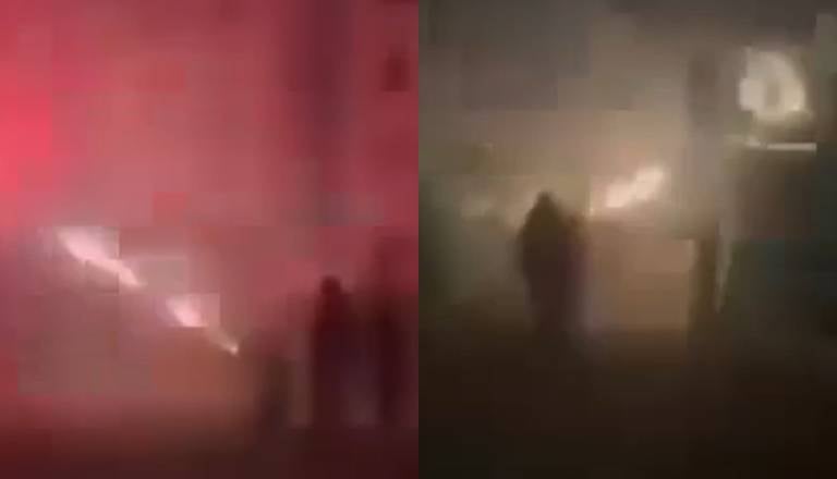 VIDEO: Objestna mladež s pirotehniko kar takole nad tujo lastnino