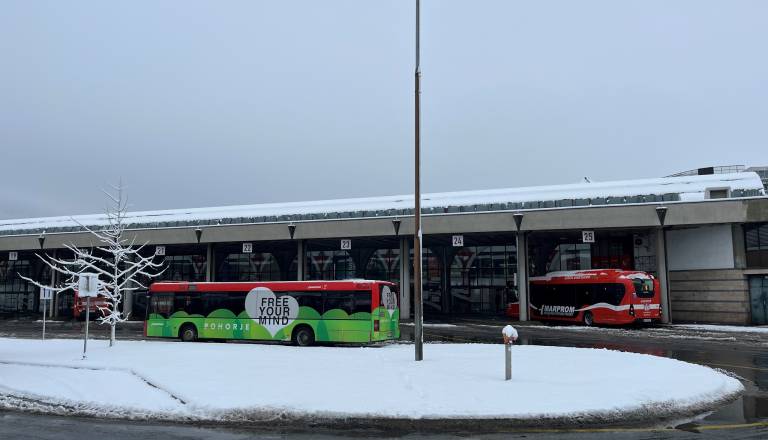 Zaradi snega okrnjen mestni promet, nekatere linije ne vozijo v celoti