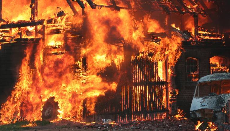 Hud požar v Žužemberku, škode za okoli 50 tisočakov