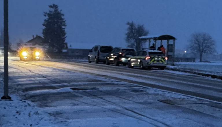 FOTO: Na spolzkem cestišču prišlo do prometne nesreče