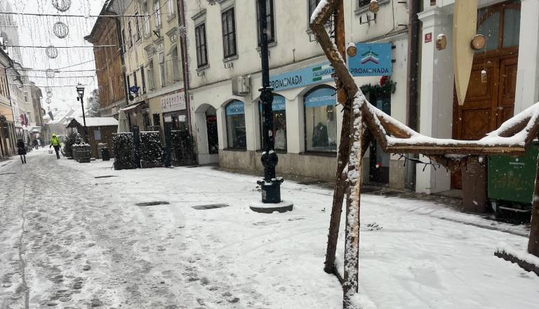 Spremljajte razmere: Skoraj povsod sneži, na severu države snega že najmanj